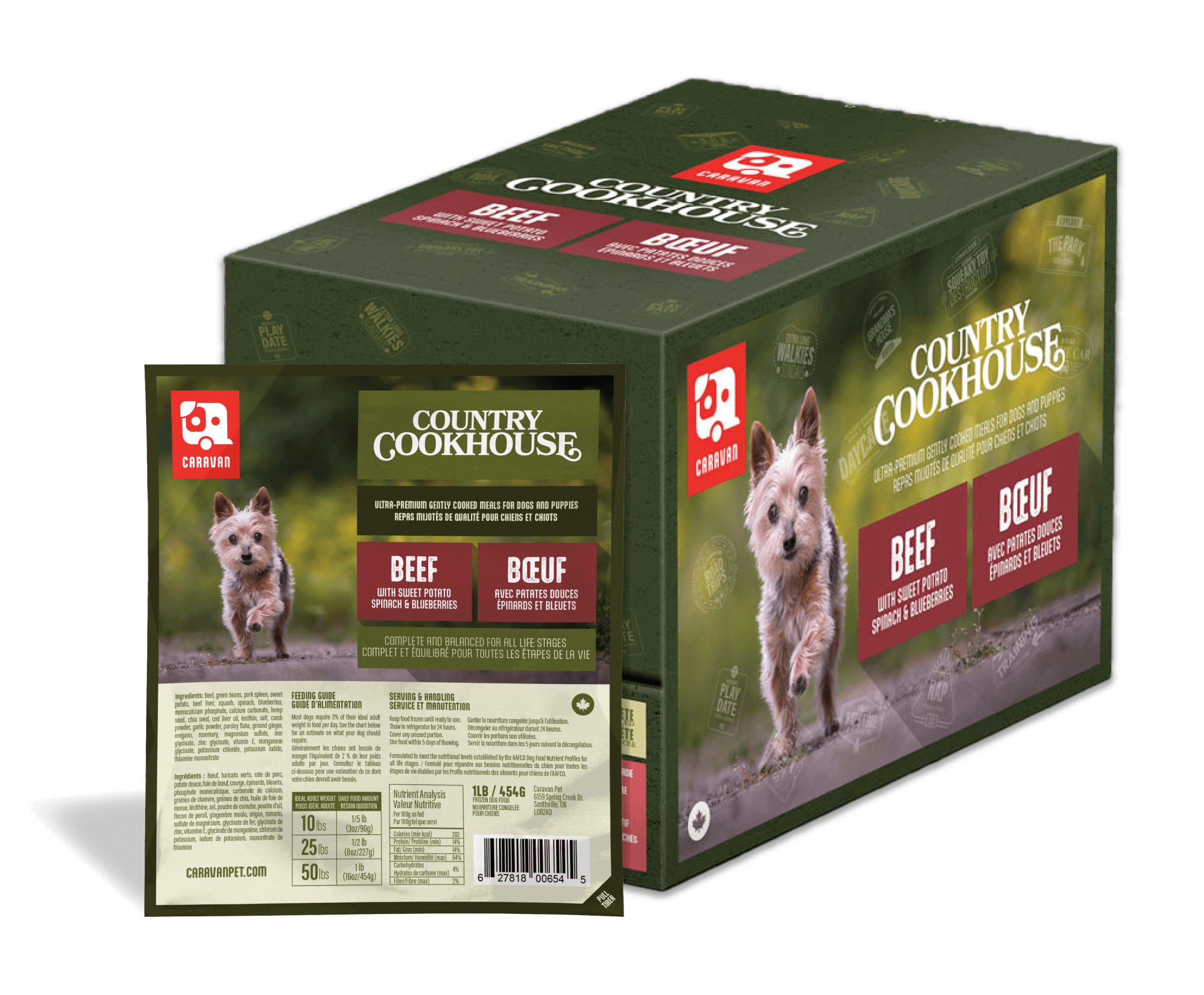 Caravan - Beef Recipe (For Dogs) - Frozen Product.